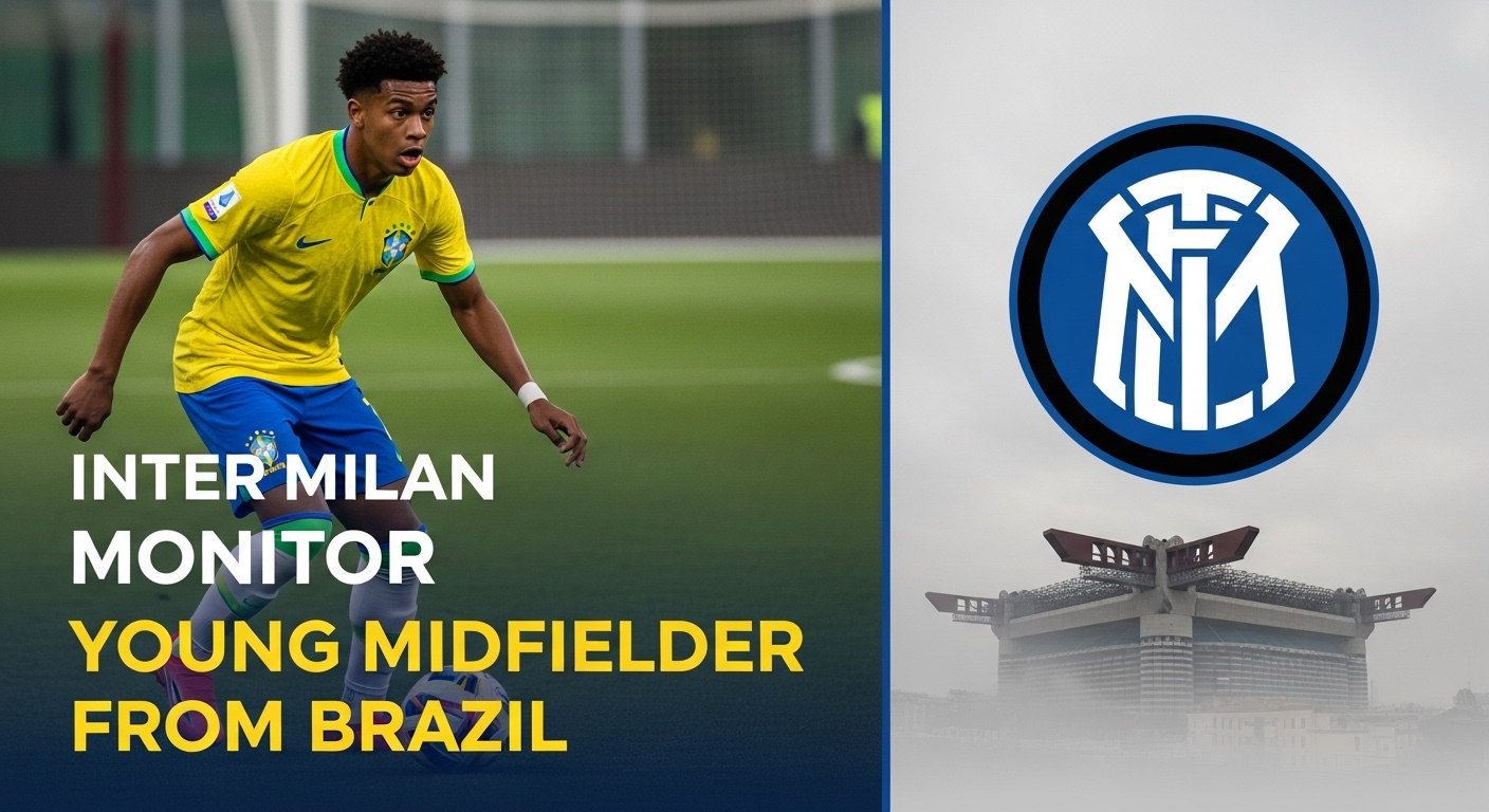 Inter Milan Pantau Gelandang Muda dari Brasil